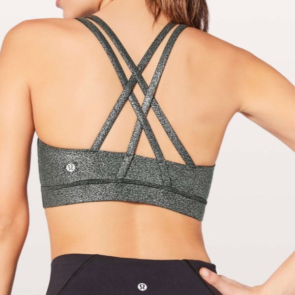 lululemon athletica Other - Lululemon Energy Bra (Luminosity Foil Print Black)